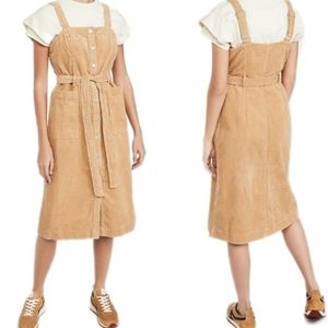 Levi's Calla Cordoroy Dress in Iced Coffee Large
